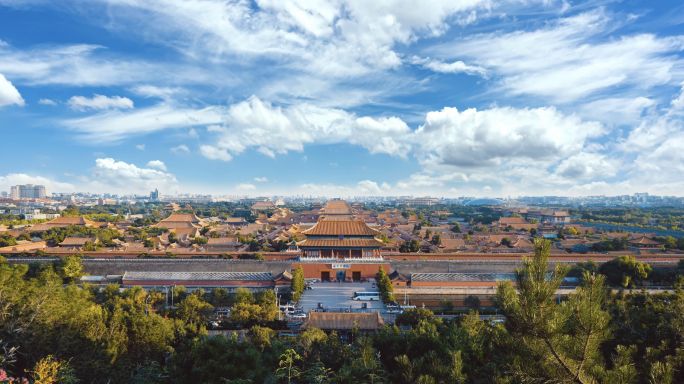中国首都北京城市地标延时