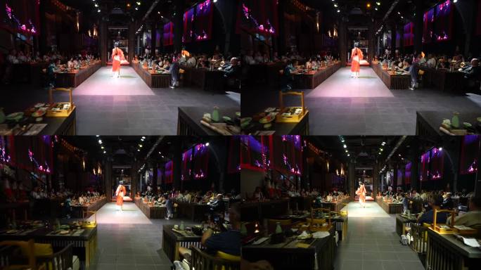汉服装扮  沉浸用餐 汉服文化 实景演出