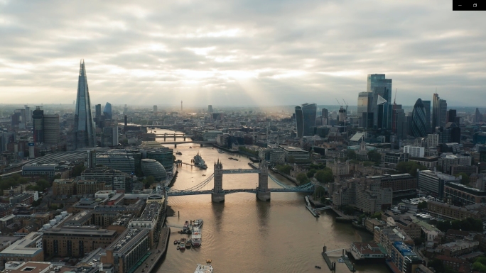 英国伦敦城市高空航拍合集