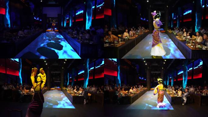 汉服装扮  沉浸用餐 汉服文化 实景演出