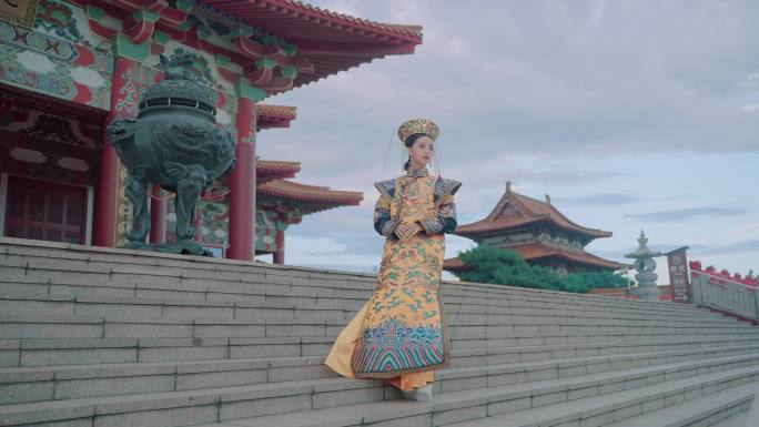 古风美女 满族服饰 古装美女