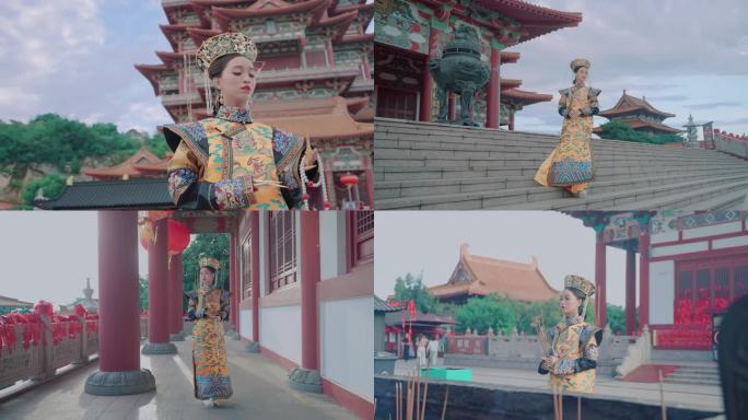 古风美女 满族服饰 古装美女