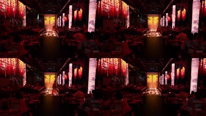 汉服装扮  沉浸用餐 汉服文化 实景演出