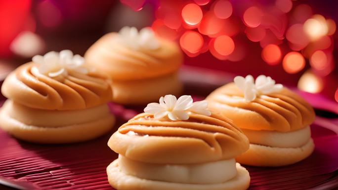 新春喜庆 春节糕点 点心 花糕 过年