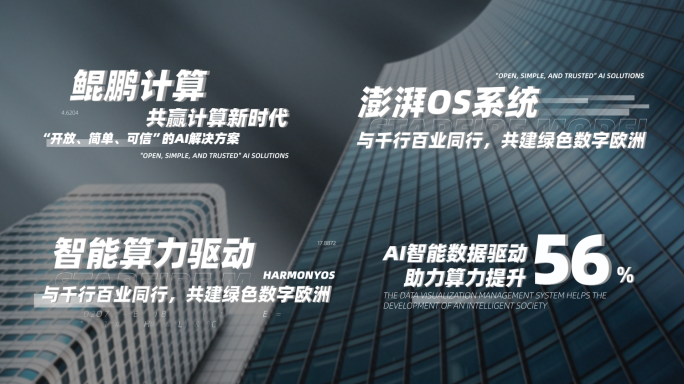 白色企业科技字幕标题