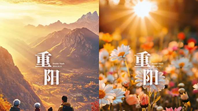 传统佳节 重阳节 地产企业 动态海报