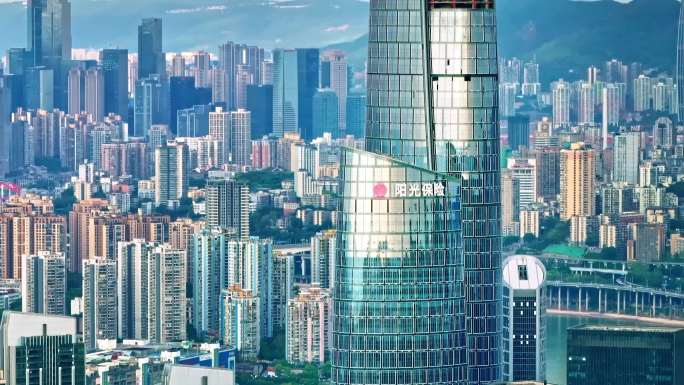 重庆航拍 CBD 中央商务区 城市航拍