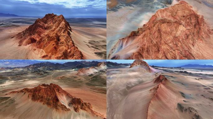 航拍青海胭脂山