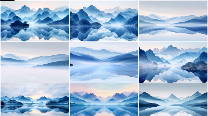 4K中国风水墨意境背景