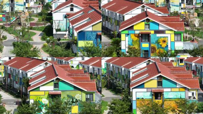 盐城国际油画村 梵高莫奈油画村落 新农村