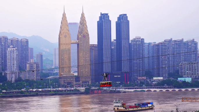 索道是这样过江的!