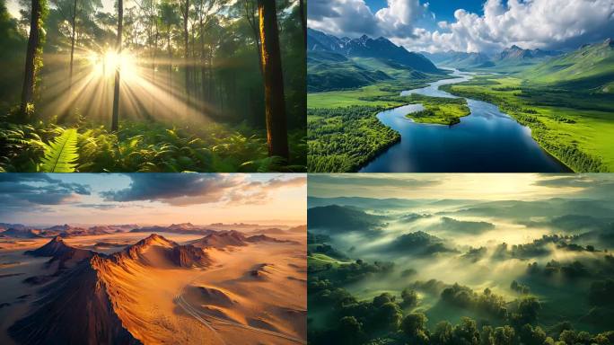 祖国风景 西部风景 山河美景 航拍中国