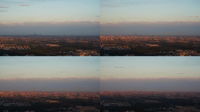 北京天空延时城市天际线CBD中国尊电视塔