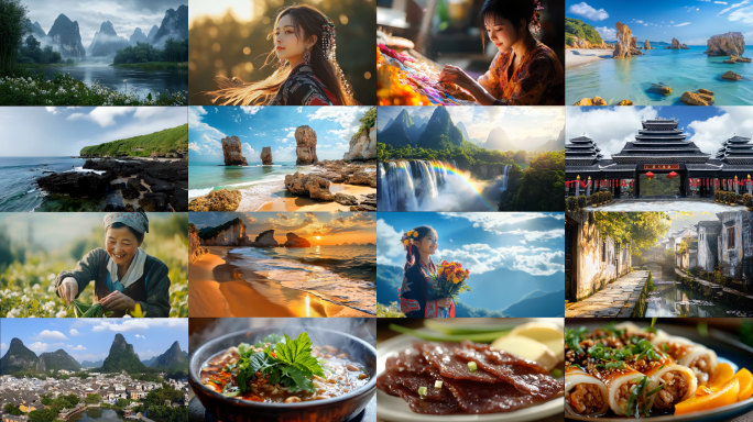 4K高帧率广西旅游宣传素材合集