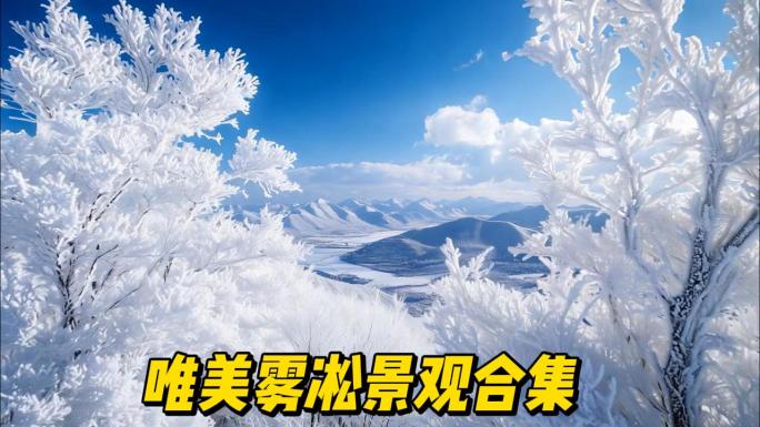 雾凇雪景森林雾凇