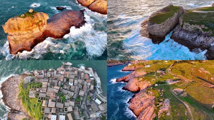福建海岛台山岛大气航拍合集