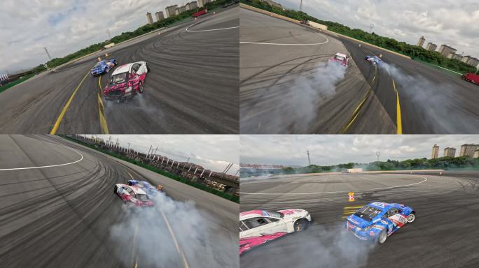 双车PK飘移穿梭机超清素材