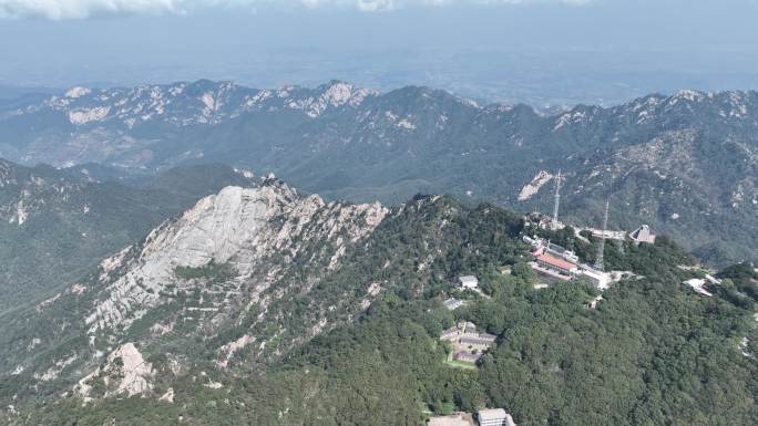 临沂文旅蒙山 寿星龟蒙顶航拍国庆节