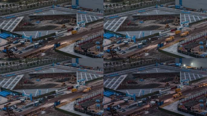 建筑工地的延时