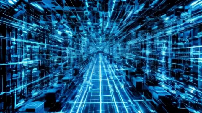 隧道科技光线穿梭科技感高科技