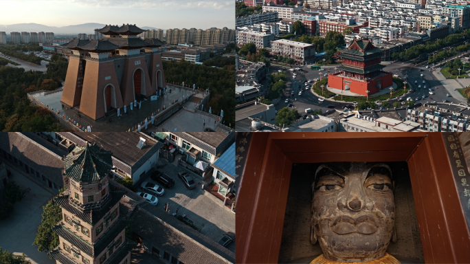 [集合]山西临汾市空镜集合铁佛寺鼓楼华门