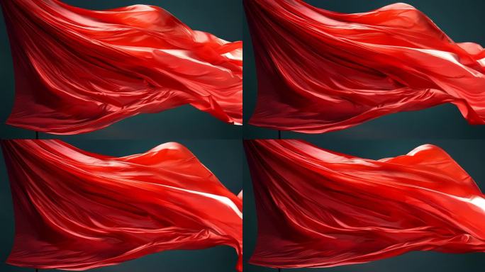 高端大气_旗帜飘动1