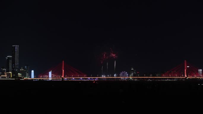 南昌一江两岸烟花秀