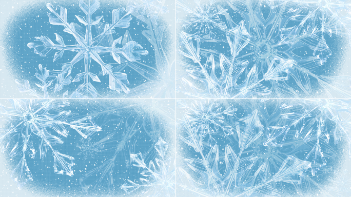 【3组】4K雪花背景