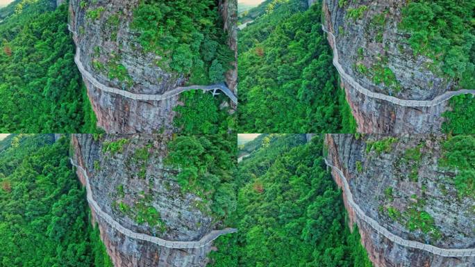 【正版素材】江西赣州会昌汉仙岩航拍043