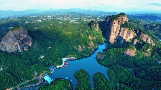 【正版素材】江西赣州会昌汉仙岩航拍085