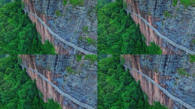 【正版素材】江西赣州会昌汉仙岩航拍044