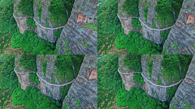 【正版素材】江西赣州会昌汉仙岩航拍040