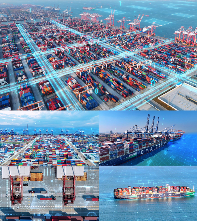 科技智慧港口码头 智慧数字港口