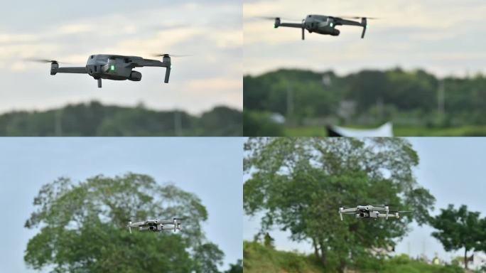 无人机悬停，大疆飞行器