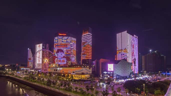 晋江夜景 泰禾广场