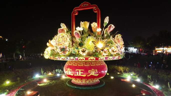 石家庄正定古城夜景