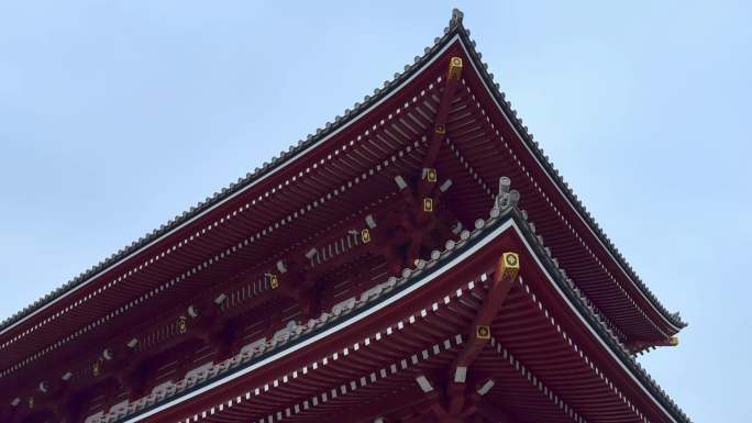 日本东京浅草寺寺庙旅拍4K