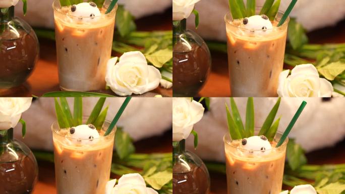 四川美食 成都大熊猫 熊猫冰淇淋 甜品