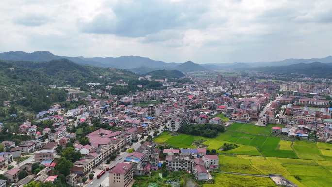 4K湘赣边界小镇浏阳市文家市镇全景12