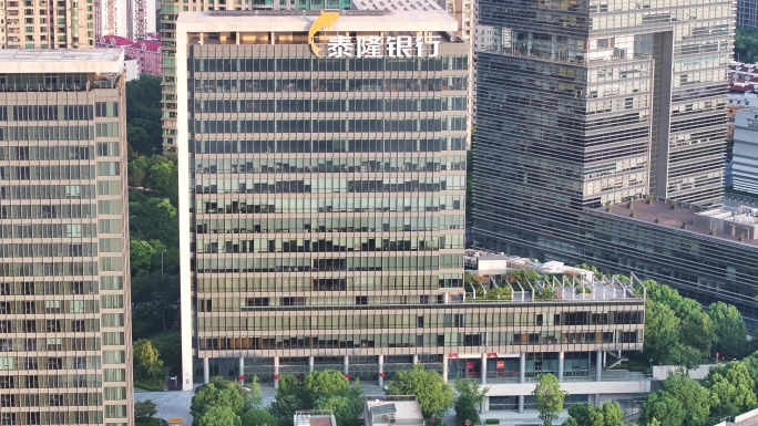 4K-Log-航拍上海泰隆银行大厦