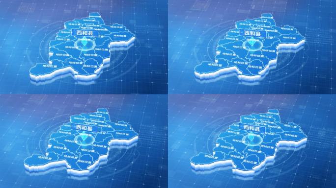 陇南市西和县蓝色三维科技区位地图