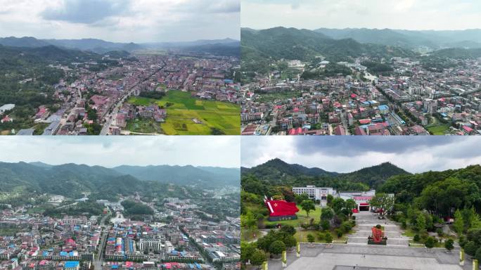 4K湘赣边界小镇浏阳市文家市镇全景合集9