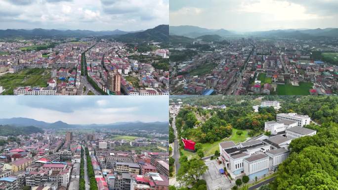 4K湘赣边界小镇浏阳市文家市镇全景合集7