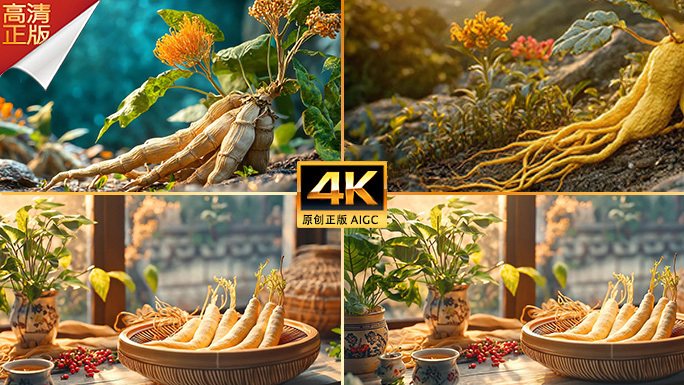 千年人参 野山参 名贵中药材 神农本草