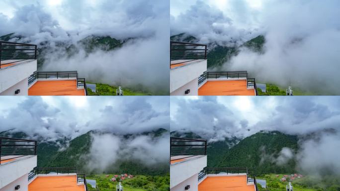 森林云雾延时4k