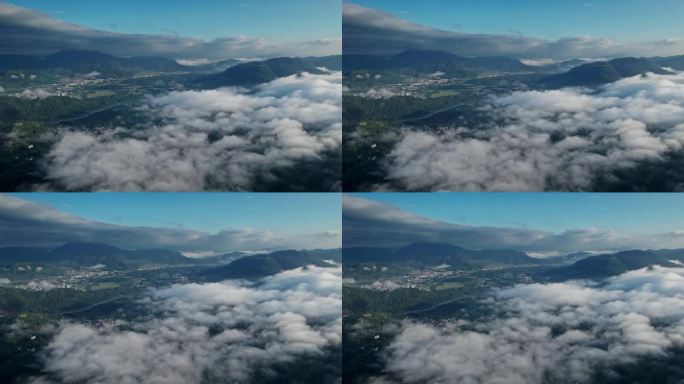 温州永嘉楠溪江狮子岩云海日出