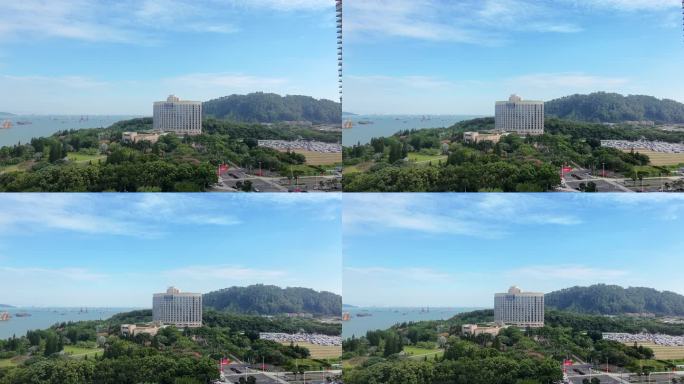 大疆neo航拍南沙客运港海天边际线