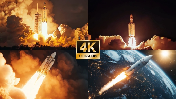 火箭发射中国航天载人火箭升空卫星空间站