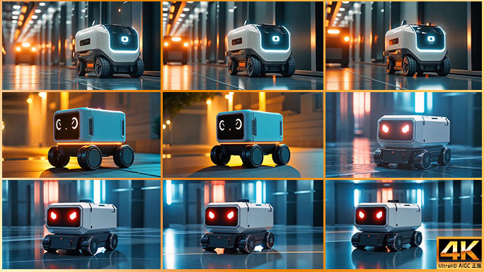 无人配送物流机器人 自动快递车 外卖车