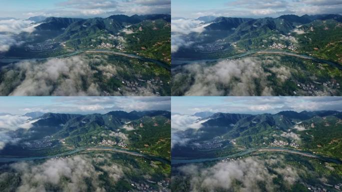 温州永嘉楠溪江狮子岩云海日出